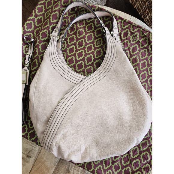 ORYANY Tracy Mauve Pebble Leather Hobo Shoulder Handbag Purse New Boho - Picture 3 of 16